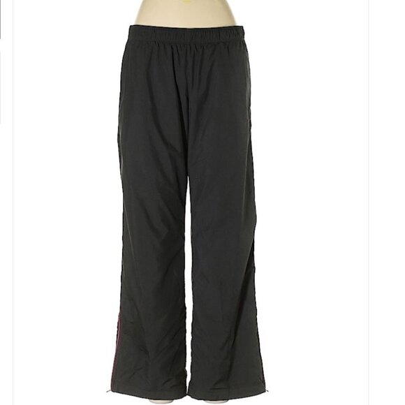 NEW Nike Gray Pink Striped Track Pants Size Medium - Picture 1 of 9